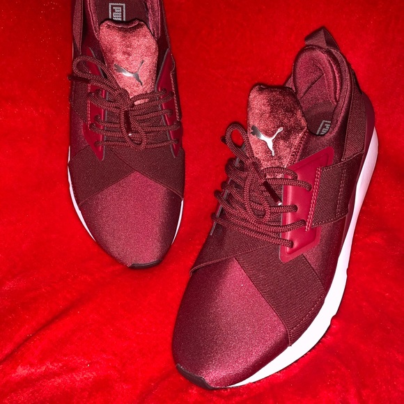 Burgundy Puma Muse 2 Satin 😍 - Picture 2 of 6